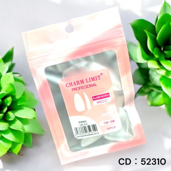 packs TIPS COFFIN ALMENDRA CUADRADAS MEDIO CHARM LIMIT 50PCS 46953/CML-01B - Imagen 2