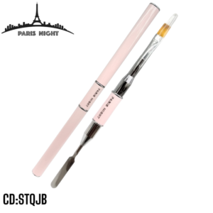 2EN1 PINCEL PARA POLIGEL + ESPATULA PARIS NAIHGT STQJB