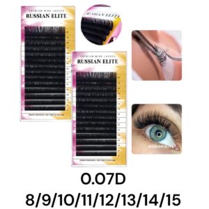 EXTENSIONES DE PESTAÑAS NEICHA RUSSIAN ELITE 0.07D MIX